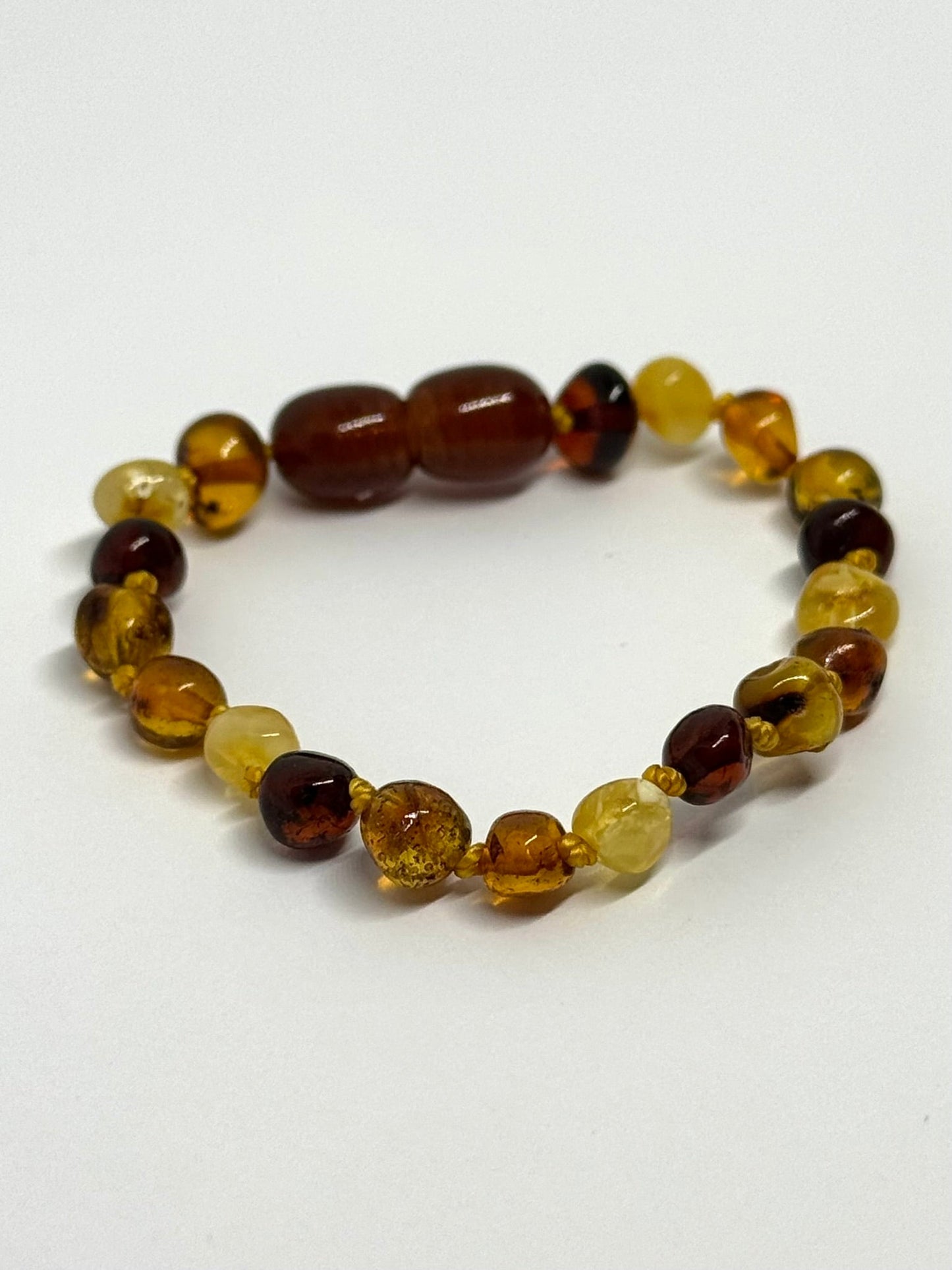 Kehribar Bileklik - Çok Renkli (14 cm)