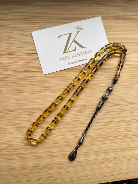 Capsule geslepen 100% Kaliningrad Barnsteen/Kehribar Tespih