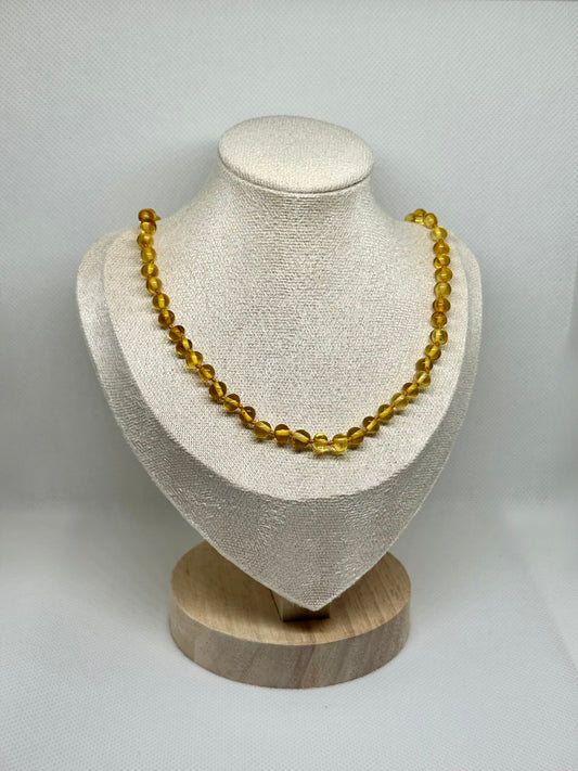 Kehribar Kolye - Bal (44 cm)