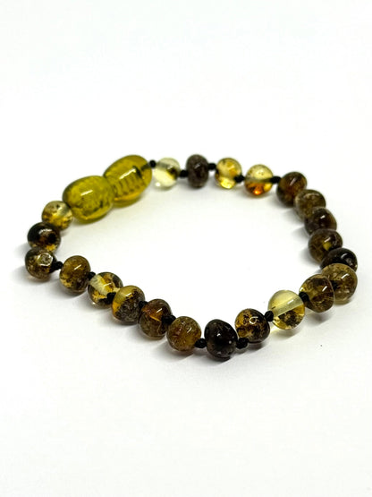 Barnsteen Armbandje - Groen (14 cm)