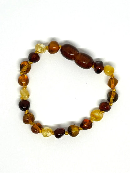 Kehribar Bileklik - Çok Renkli (14 cm)