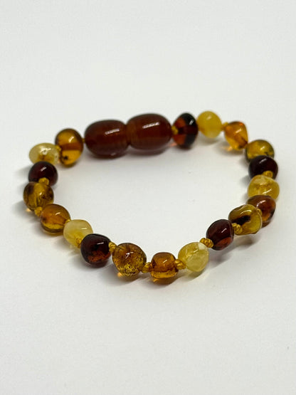 Kehribar Bileklik - Çok Renkli (14 cm)